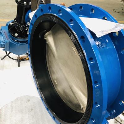 China DN1300 Flanged wormgear butterfly valve for sale