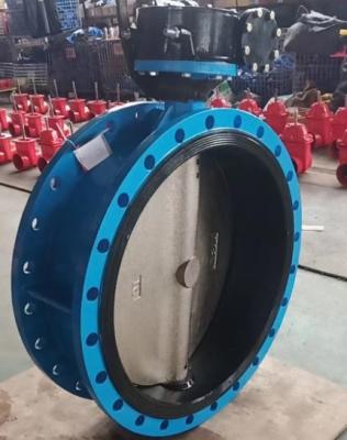 China DN500 BS EN 593 DI  wormgear Rotork Auma Captop Underground butterfly valve for sale