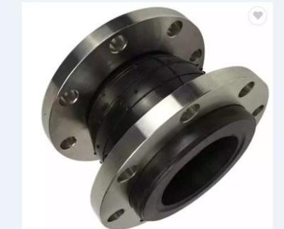 China Flanged Connector Coupling Pipeline Single Ball Bellows Compensator EPDM NBR Flexible Rubber Expansion Joints for sale
