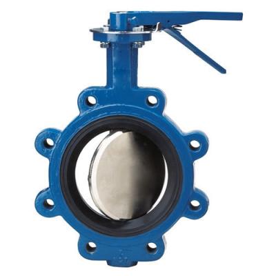 China Wafer Butterfly Valve with Stainless Steel Disc pn16 ansi150lb jis 10k handle manual wormgear rotork for sale