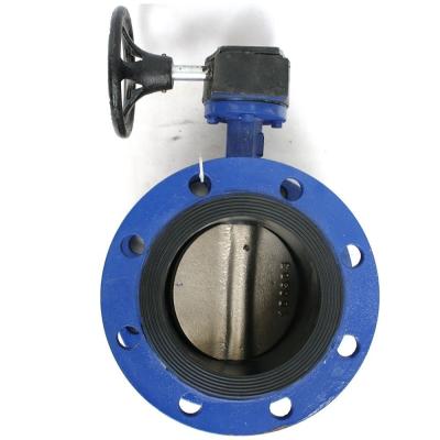 China DN1400 BS EN 593 DI  wormgear Rotork Auma Captop Underground butterfly valve for sale