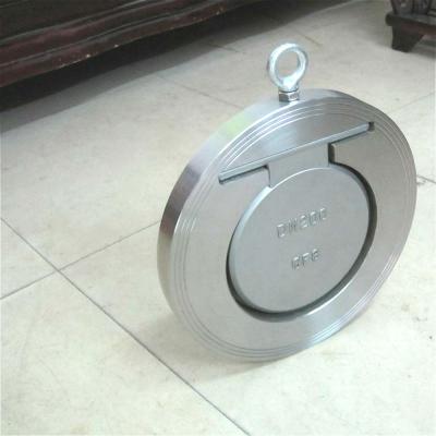 China DN50 65 80 Stainless Carbon Steel SS304 EPDM NBR Single leaf thin disc Plate Check Valve In Stock for sale