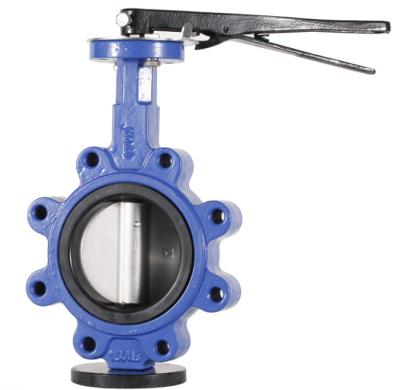 China Pressure Rating Standard Lug Type Butterfly Valve SS410 Shaft for Flange Connection for sale