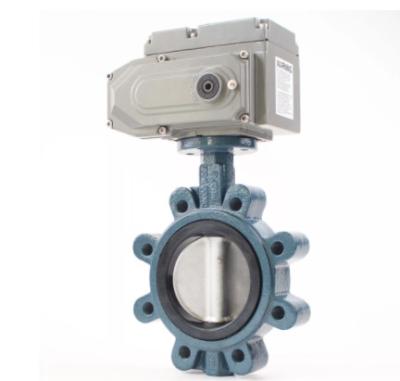 China SS410 DI butterfly valve with WCB Body Pn16 25 Working Pressure Electric Operation for sale
