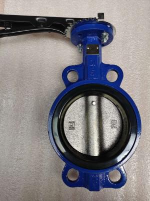 China chinese factory wholesaler pn16 Cast Iron Wafer type butterfly valve Electric Pneumatic Handle for sale