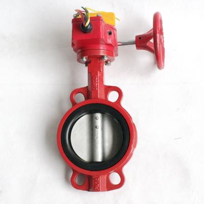 China DI SS wafer type butterfly valve dimensions for sale