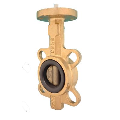 China marine copper wafer type butterfly valve for sale