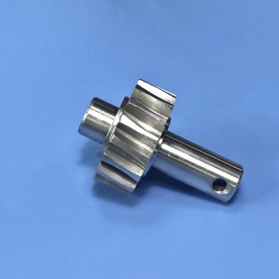 China High Strength Steel Helical Gear Shaft With Hobbing Machining for sale
