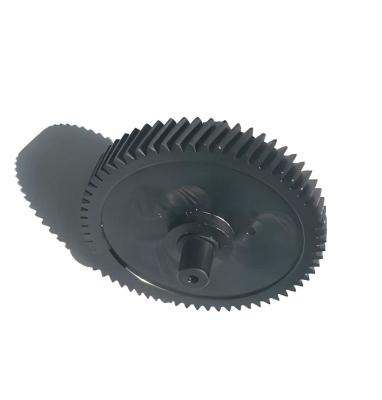 China Helical Molded Plastic Gear Shaft Black Color For Music Instruction for sale