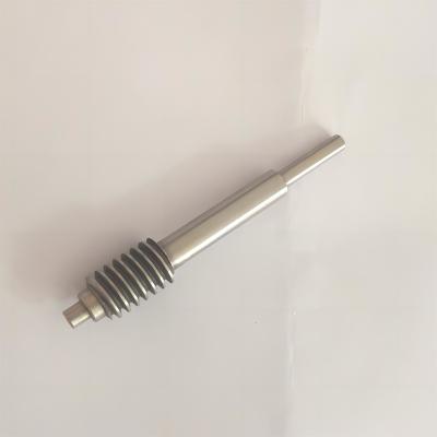 China M1 HRC40 Precision Worm Shaft With Steel Stainless Steel Brass Material for sale