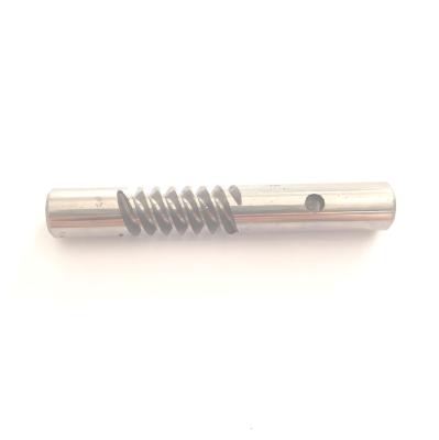 China 54mm Length Polish Worm Gear Shaft For Industrial Lifting Machinery for sale