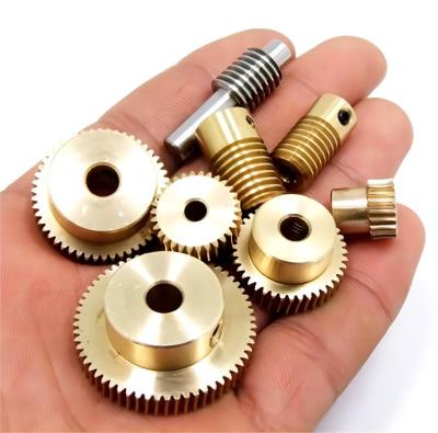 China 0.8 Module Worm And Worm Wheel , Metal Worm Gear Set For Electrical Curtain System for sale