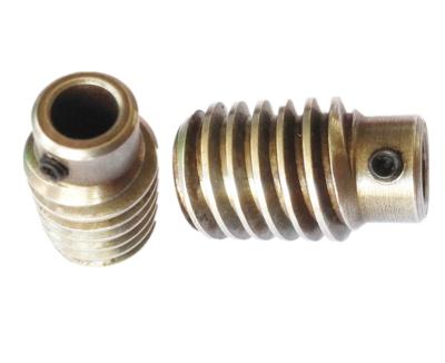 China Cylindrical Industrial Precision Worm Gears Brass Steel Material for sale