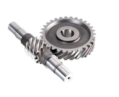 China Cylindrical Metal Worm Gear Shaft High Torque With Machining for sale