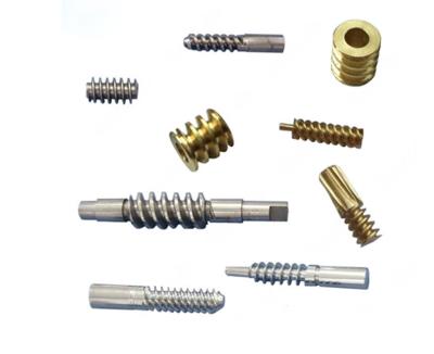 China Customized Machined Worm Gear Shaft Cylindrical Shape CE Certifed for sale