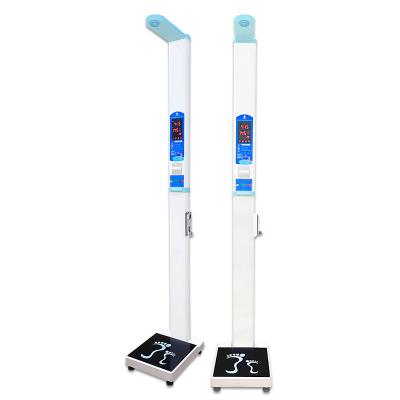 China Coin Operated Body Health Check Kiosk Bmi Machine With Printer Blue / White Color for sale