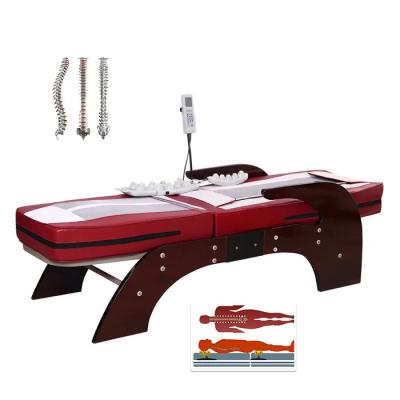 China Salon Furniture New Arrival Korea Nugar Best Infrared Jade Stone Heating Therapy Spa Beauty Thermal Massage Bed Manufact for sale