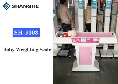 China 0 - 3 Years Old Small Baby Weight Measurement Machine , Pink Height And Weight Measuring Scale for sale