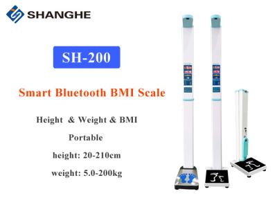 China Automatically Measure Digital Height And Weight Machine , Stable Smart Bmi Body Fat Scale for sale