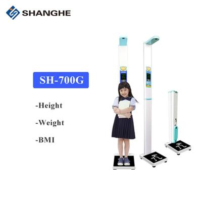 China Bmi Lcd Screen 7'' 180cm Kids Height Weight Scale for sale
