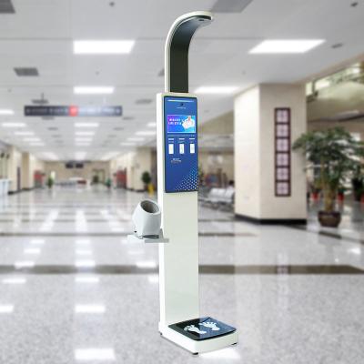 China Intelligent Ultrasonic Body Weight And Height Scale Bmi Blood Pressure And Heart Rate for sale