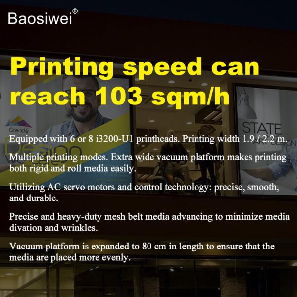 Quality Mesh Belt Hybrid Printer UV 2.2m 6pc i3200 for sale