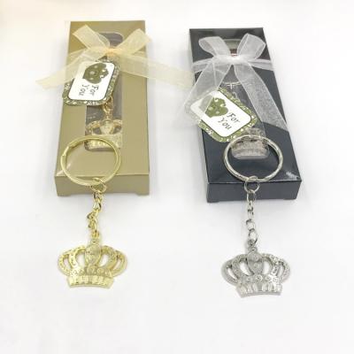 China Wholesale Souvenir Gifts Promotion Keychains Customized Holder With Box Package Lover Valentine Wedding Anniversary Gift Queen Crown Key Chain for sale
