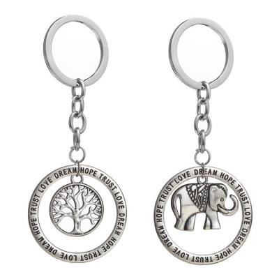 China Customized Quality Enamel Alloy Metal Keychains Holder Keychains Cute Animal Elephant Key Chain Souvenir Gifts Promotion Manufacturer for sale