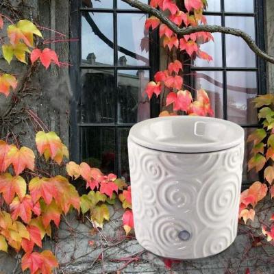 China Aromatherapy Home Ceramic Wax Melt Burner Hot Plate Candle Warmer for sale