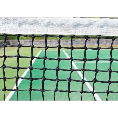 China Polyethylene Portable Beach Tennis Net 4.0mm Braided Knotted Tennis Court Nets professional tennis net for sale