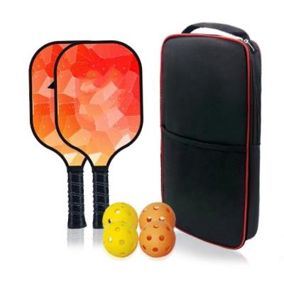 China 15mm Pickle Ball Rackets Glass Fiber Surface Pickleball Paddle And Ball Set for sale