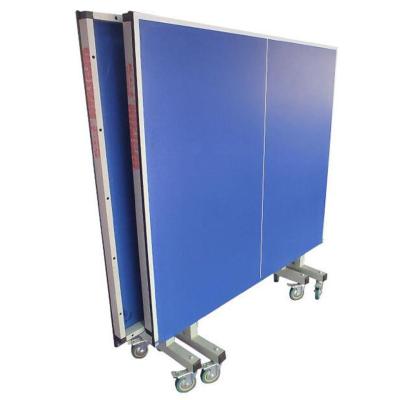 China Double Folding Indoor Ping Pong Table Outdoor Movable Standard for sale