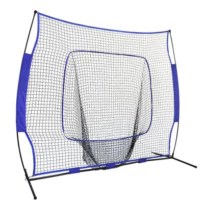 China 7FT Softball Goal Baseball Practice Net With Steel Tube Dia25 for sale