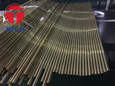China Polished Brass Round Tube ASTM B135 / Cold Drawn Seamless Tube C27000 C27200 H58 for sale