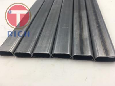 China Q235 25*10*1mm Welded Flat Oval Steel Tubing For Lightweight Workout Equipment for sale
