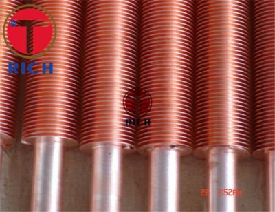 China O tubo de aleta de cobre de alumínio da bobina longitudinal do permutador de calor expulsou tipo encaixado à venda
