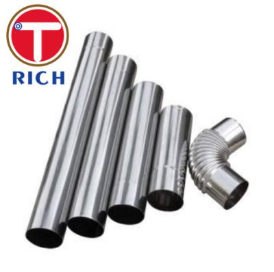 China ASTM A554 Welded Stainless Steel Tube Exhaust System Flex Pipe Polished Surface for sale