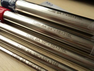 China 20mm Bright Annealed Stainless Steel Tubing ASTM A269 TP304/304L , TP316/316L for sale