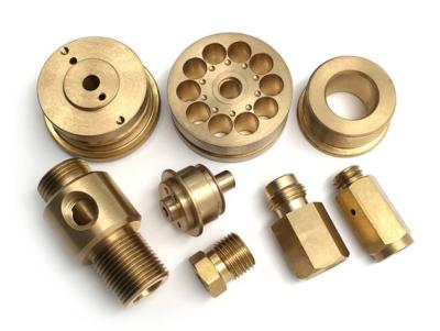 China High Precision Turning Brass Machining Parts 0.01mm-0.05mm Tolerance for sale