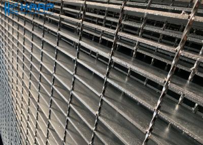 China I Type Serrated Galvanized Steel Grating Low Carbon Q235 Material Strong Rust Resistance for sale