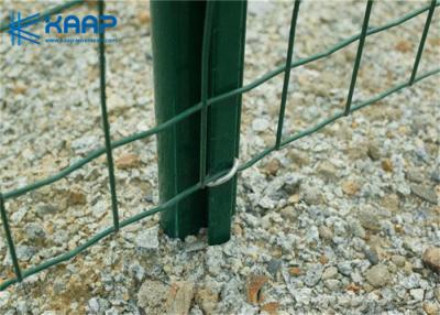 China Prevent Rusting Coated Wire Mesh , Welded Fence Panels Flat Even Surface With Flush Edges for sale