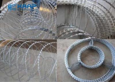 China Custom Concertina Wire Fencing Straight Blade Netting Protection For Security Windows for sale