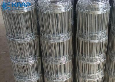 China Field Fence Decorative Woven Wire Mesh Hot Dipped Galvanized Hinge Joint Knots for sale