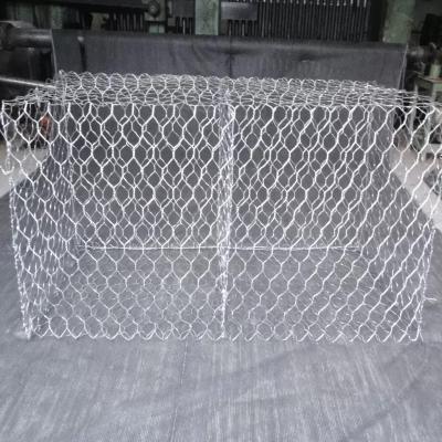 China 60x80mm 3.4mm Dia Woven Gabion Baskets For Port Project for sale