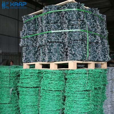 China Double Twist Anti Climb Fencing Q195 Pvc Coated Barbed Wire for sale