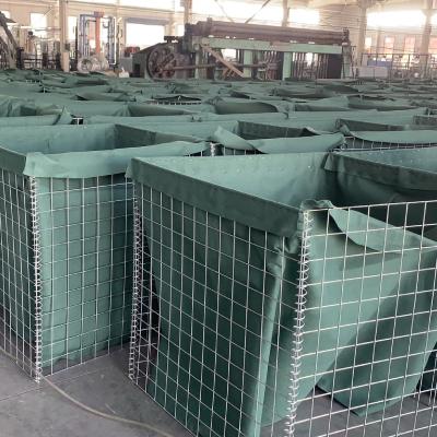 China Iso9001 Welded Galvanized Sand Wall Gabion Defensive Barrier 0.3m For Army for sale