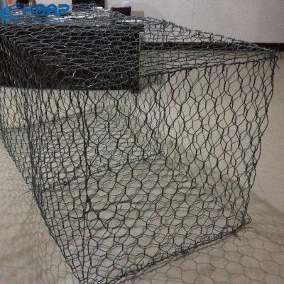 China Anticorrosive Hexagonal Galvanized 3mm Gabion Baskets Wall for sale