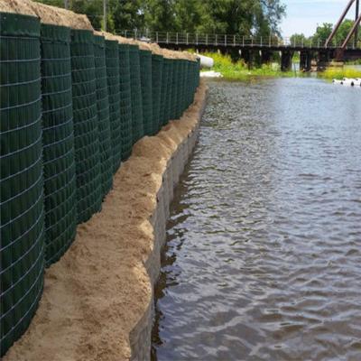 China Flood Gabion 76.2mmx76.2mm Defensive Barrier Heavy Zinc Coated for sale
