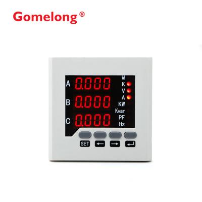 China Four Wire Digital Electric Meter Three Phase Simple Style With Rs485 for sale