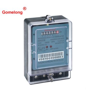 China Dds5558 Digital Electricity Meter Prepaid Digital Energy Meter for sale
